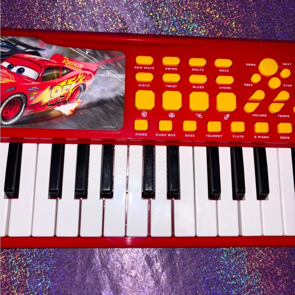 Vintage Disney Lightning McQueen Piano Toy